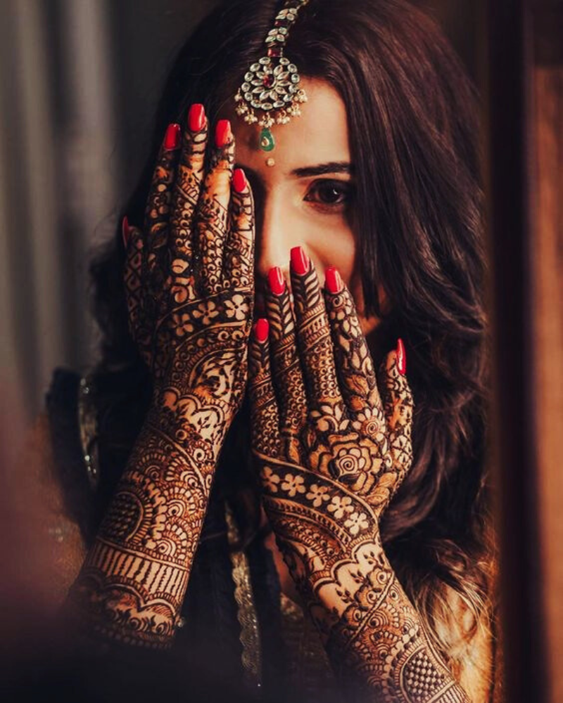 Beautiful bridal mehndi design by Kajal's Mehndi Art